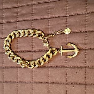 Custom nautical gold bracelet